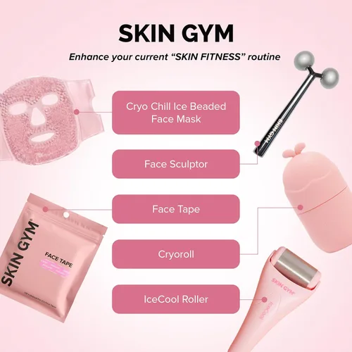 Miniatura 6 de Skin Gym Face Roller for Enhancing Radiance and Relaxing Tension, Face Massager Skin Care Beauty Tool, Rejuvenate Skin, Sculpt, Lift and Define