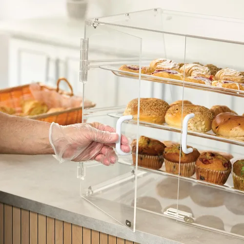 Miniatura 6 de Winco Vitrina de pastelería de 3 niveles, acrílico mediano