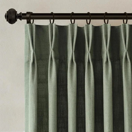 Miniatura 35 de Cortinas de lino plisadas