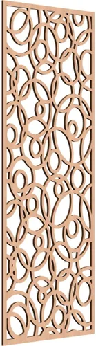 Miniatura 137 de Latrobe Paneles de pared decorativos de madera con calado, 9 3/8 pulgadas de ancho x 24 3/8 pulgadas de alto x 3/8 de alto, roble rojo rojo (Red Oak)