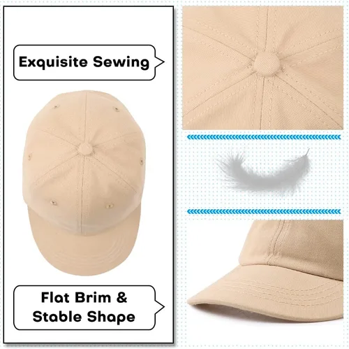 Miniatura 97 de Peecabe Gorra de béisbol para niños pequeños, unisex, de algodón, ajustable, para bebés, niños, gorra de béisbol para niñas de 1 a 5 años