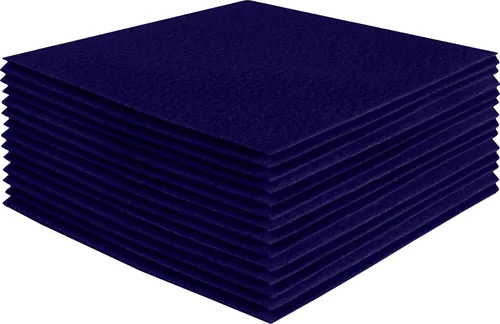 Miniatura 50 de FabricLA Hojas de fieltro acrílico para manualidades, cuadrados de fieltro precortados suaves de 4 x 4 pulgadas (3.9 in x 3.9 in), utiliza hojas