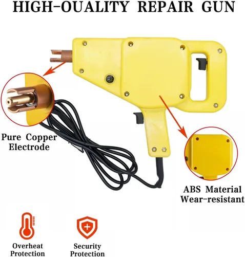 Miniatura 3 de Kit de soldador de pernos y extractor de abolladuras de 800VA con martillo deslizante, máquina de soldadura por puntos de 110 V para reparación