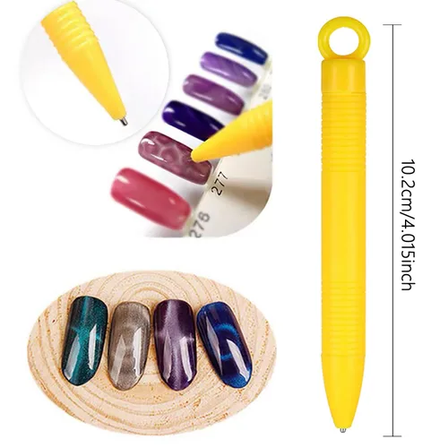 Miniatura 2 de 5 imanes de ojos de gato 3D para uñas, ojos de gato, esmalte magnético de uñas de gel, bolígrafo magnético de doble cabeza, imanes de manicura