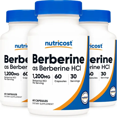Miniatura 9 de Nutricost Berberina HCl 1200 mg, 60 cápsulas vegetarianas, sin gluten y sin OMG