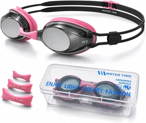 Miniatura 11 de Gafas de natación unisex Swipe para hombres y mujeres, antivaho, tecnología UV, correa doble, sin fugas, gafas de natación Negro y azul