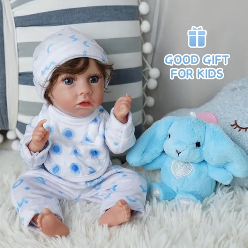 Miniatura 6 de BABESIDE Juego de 8 piezas de ropa para muñeca bebé con cuna para muñecas de 8-10-12 pulgadas, ropa y accesorios para muñeca bebé Bitty para bebés