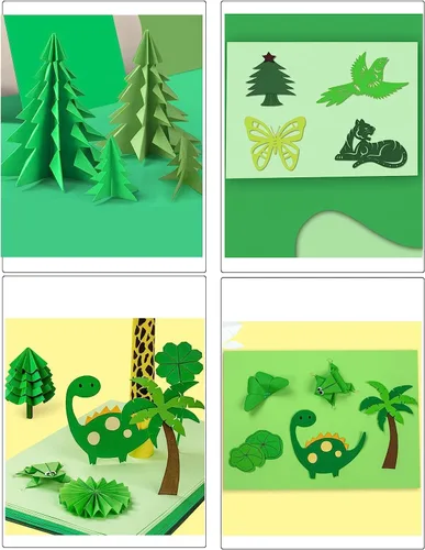 Miniatura 3 de 50 hojas de cartulina verde de 8.5 x 11 pulgadas, 8.82 oz/m²/92 libras de grosor, papel de cartulina verde grueso para manualidades, tarjetas