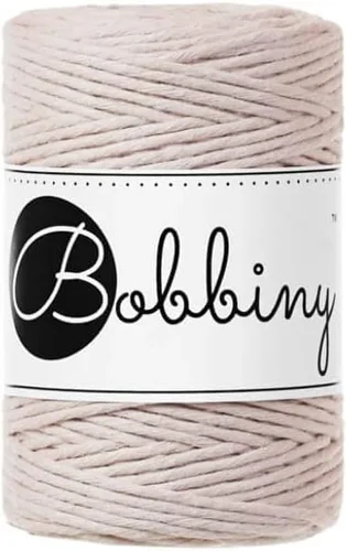 Miniatura 28 de Bobbiny Cordón de macramé de una sola capa para bebé de 0.069 pulgadas (100% algodón reciclado)