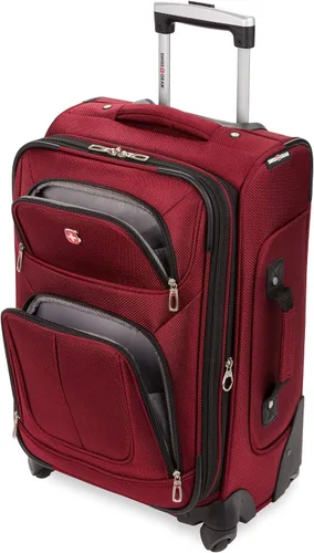 Miniatura 9 de SwissGear - Equipaje suave expandible Sion con ruedas, Borgoña