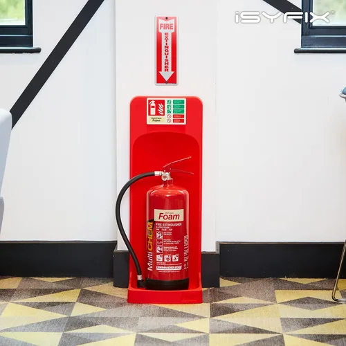 Miniatura 4 de iSYFIX Letrero para extintor de incendios – Paquete de 2 carteles reflectantes de aluminio 040 100% libre de óxido, laminado para máxima resistencia