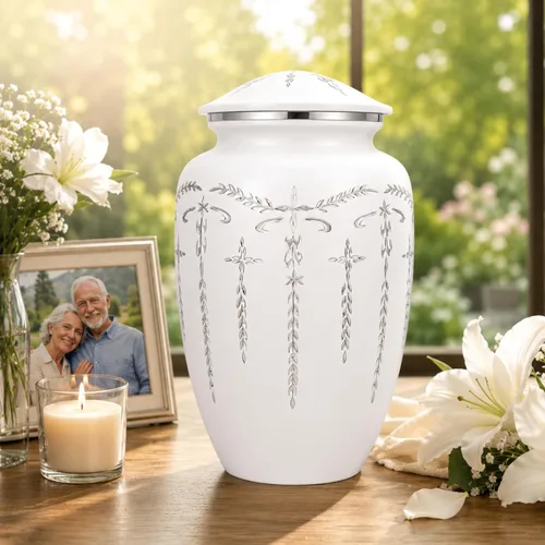 Miniatura 7 de Urnas para cenizas humanas adultas, mujeres y hombres de más de 200 pulgadas cúbicas, urna decorativa de entierro, urnas de cremación funeraria
