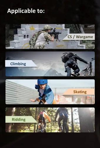 Miniatura 3 de Juego de rodilleras tácticas militares para coderas, coderas, rodilleras, coderas, combate, paintball, patinaje, deportes al aire libre