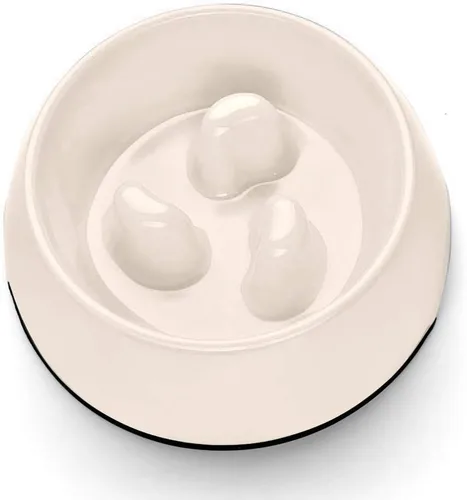 Miniatura 2 de Flexzion Cuenco para perros de alimentación lenta, base antideslizante resistente para mascotas, comedero para cachorros, contenedor de agua