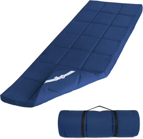 Miniatura 8 de Cubrecolchón para catre (grosor mejorado), almohadillas acolchadas de espuma para camping, almohadilla suave y cómoda para catre, solo