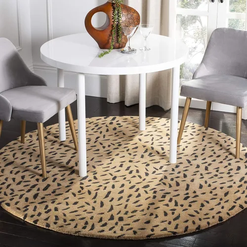 Miniatura 12 de SAFAVIEH Soho Collection SOH721A - Alfombra decorativa de lana prémium hecha a mano de 2 x 3 pies, color beige y marrón