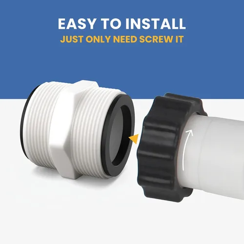 Miniatura 5 de Reemplazo del conector de manguera dividida para manguera de piscina Intex y Coleman sobre el suelo, se adapta a bombas de filtro, generadores