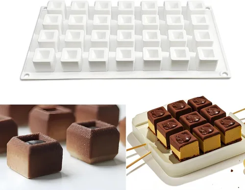 Miniatura 14 de Moldes grandes de silicona para chocolate, 6 cavidades redondas, moldes de vidrio para chupitos de hielo, galletas, dulces, postres, pudín y postre