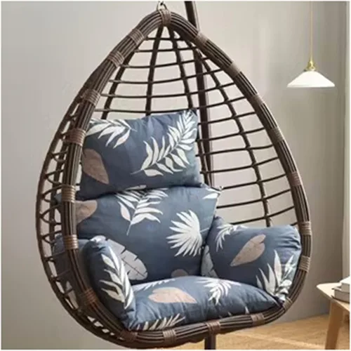 Miniatura 15 de ZTGL Cojines para silla de huevo, cojín para silla de huevo, cojín grueso para interiores y exteriores, para patio, jardín, rojo vino