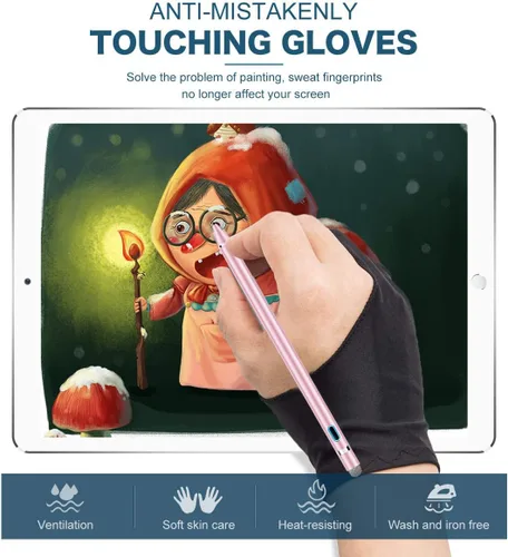 Miniatura 4 de AICase Lápiz óptico para pantallas táctiles, 0.057 in de alta precisión y sensibilidad, lápiz para iPad, punta fina, lápiz digital inteligente