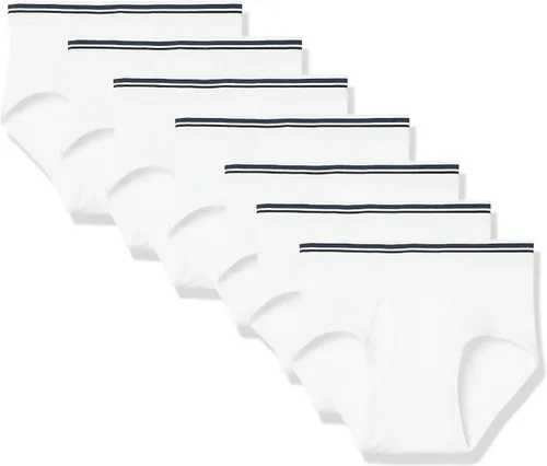 Tienda Essentials Calzoncillos transpirables de algodón sin etiquetas para hombre, multipacks