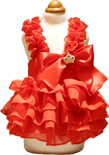 Miniatura 34 de Moda Vestido de Princesa de Chifón para Perro Dulce Cachorro para Perro EXTRAL Pequeño y Perro Pequeño Rosa M