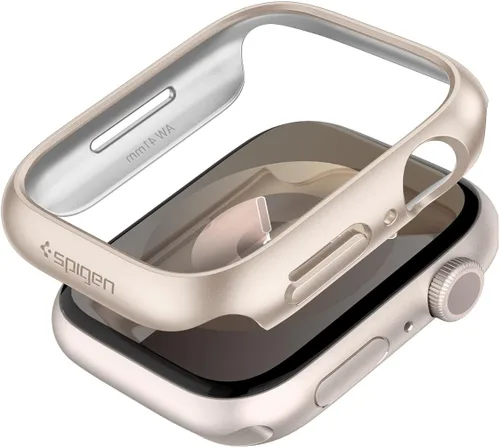Miniatura 8 de Spigen Thin Fit Diseñado para Apple Watch Case Series 9/8/7 41mm Funda ligera de PC rígida - Negro