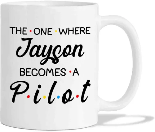 Miniatura 10 de BigTees Taza de café de piloto personalizada, regalos para piloto, taza de piloto, taza de café de piloto de avión, taza de café personalizada