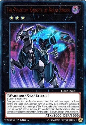 Yu-Gi-Oh! - Los Caballeros Fantasmas de Break Sword - LEHD-ENC31 - Ultra Raro - 1ª Edición - Mazos de héroes legendarios - Baraja de Caballeros