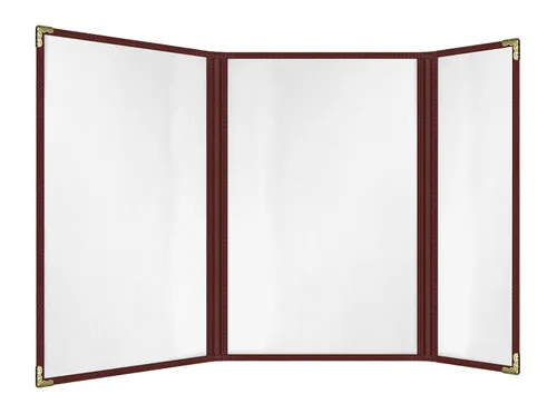 Miniatura 43 de Goodsmart - Fundas para menú de restaurante, paquete de 25 unidades, color negro, 2 vistas, soportes para menú de carga superior, cubiertas