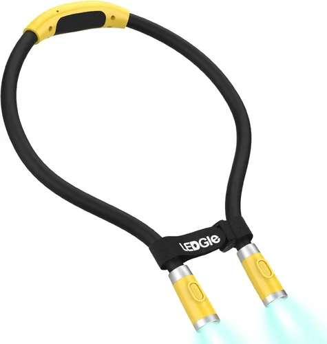 Miniatura 9 de Ledgle Luz LED para libros, recargable, 5 luces LED con clip de enganche para lectura, luz para viajes, iluminación de tareas, 375 lux, 2 niveles