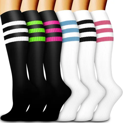 Miniatura 198 de 6 Pack Copper Compression Socks for Women and Men Circulation-Best Support for Medical, Running,Nursing,Athletic