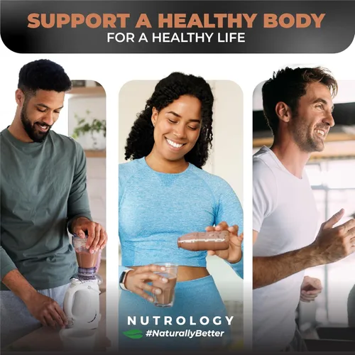 Miniatura 8 de Nutrology TRIPACT Proteína vegana en polvo – Proteína orgánica de guisantes, arroz y calabaza, BCAA y glutamina, batidos sustitutivos de comidas a