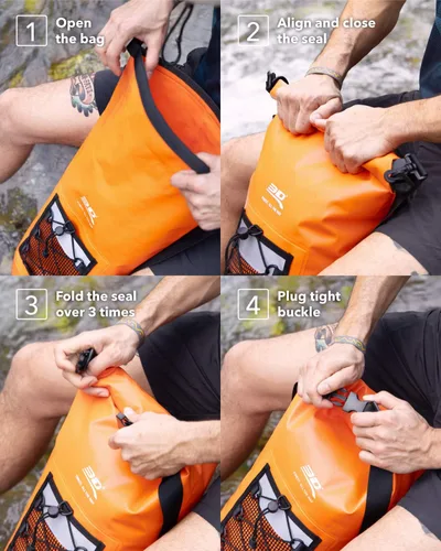 Miniatura 6 de 3D MAXpider Mochila de bolsa seca con tapa enrollable