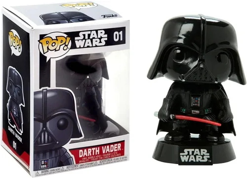 Miniatura 8 de POP Star Wars: Figura clásica de vinilo de Darth Vader 01 Funko Pop (incluye funda protectora compatible con caja de pop box), multicolor, 3.75