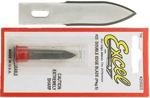 Miniatura 4 de Excel Blades Cuchillas de repuesto #2 Hobby - Cuchillas de repuesto de borde recto hechas en Estados Unidos - Paquete de 5