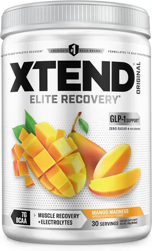 Miniatura 10 de XTEND Original BCAA - Polvo de Frutas Knockout Punch Bebida de recuperación muscular post entrenamiento sin azúcar con aminoácidos 7 g de BCAA