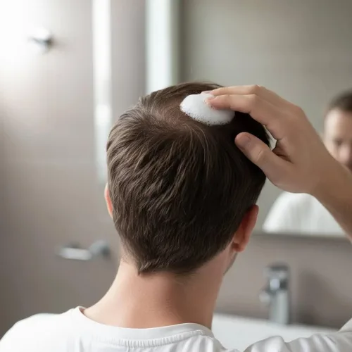 Miniatura 2 de Kirkland Espuma de minoxidil exclusiva para hombres, tratamiento de recrecimiento del cabello, 5% de fuerza extra, suministro de 3 meses