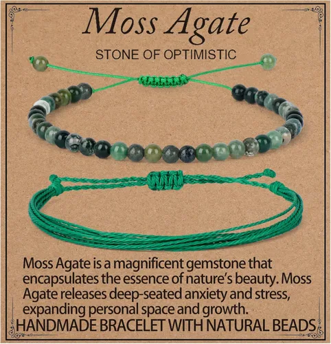 Miniatura 91 de LPBeads Pulsera de piedra natural hecha a mano de tamaño ajustable