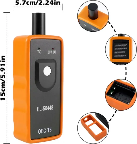 Miniatura 2 de Herramienta de restablecimiento TPMS, herramienta de programación y activación del sensor del monitor de presión de neumáticos automotriz OEC-T5