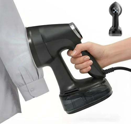 Vaporizador de vacío para ropa de mano: succión ajustable de 2500 a 3600 Pa, sin fugas y vapor estable, vaporizador portátil para ropa de viaje,