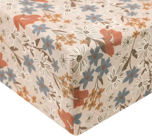 Miniatura 90 de Copper Pearl Sábanas de punto prémium para cuna de bebé para colchones estándar, transpirables y suaves, trucha
