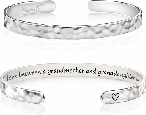 Miniatura 63 de Carviell Pulseras grabadas para mujer, inspiradoras, amistad, amor, mamá, hija, hermana, cristiana, graduación, conmemoración y regalos de boda, más