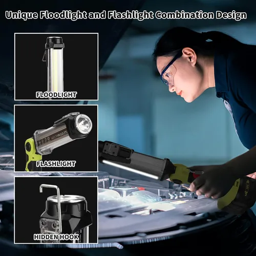 Miniatura 3 de Taingwei Luz de trabajo LED de 2000LM para batería Ryobi 18v, linterna de 25W para camping, reparación de automóviles, iluminación de emergencia