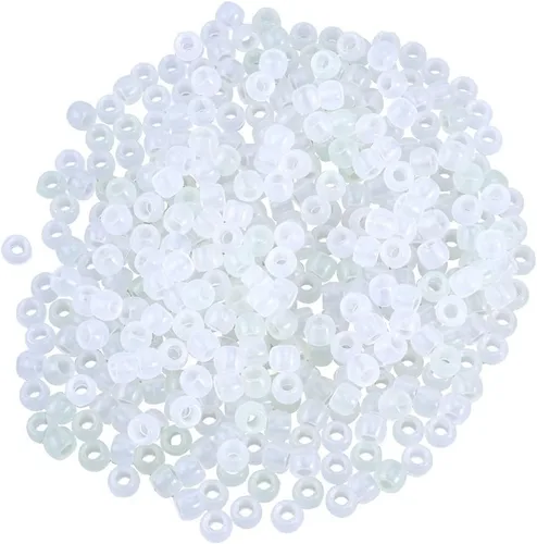 Cuentas reactivas UV que cambian de color, 550 cuentas multicolor brillantes para hacer joyas, pulseras, collares, manualidades