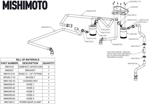 Miniatura 5 de Mishimoto MMBCC-F27T-18SBE Kit de latas de aceite desconcertado, compatible con Ford F-150 2.7L EcoBoost 2018+