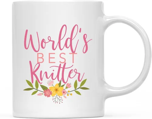 Miniatura 96 de Andaz Press Taza de café de 11 oz, regalo de broma de la mejor abbuela del mundo, diseño floral, paquete de 1