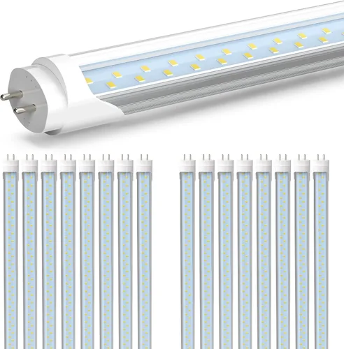 Miniatura 12 de JESLED T8 - Bombillas LED tipo A+B de 4 pies, 24 W, 3000 lúmenes, 5000 K, luz blanca diurna, Plug and Play o derivación de lastre, repuesto de tubo