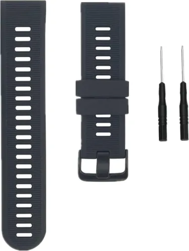 Miniatura 4 de Muovrto Correa de repuesto para Garmin Forerunner 945/935, correa de silicona para reloj Garmin Fenix 5/Approach S60/Fenix 6 Negro
