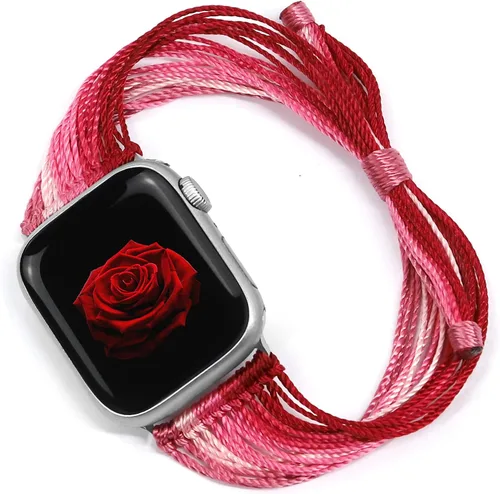 Miniatura 14 de JR.DM Correas de reloj bohemias compatibles con Apple Watch de 1.575 pulgadas, 1.614 pulgadas, 1.496 pulgadas, 1.732 pulgadas, 1.654 pulgadas, 1.772
